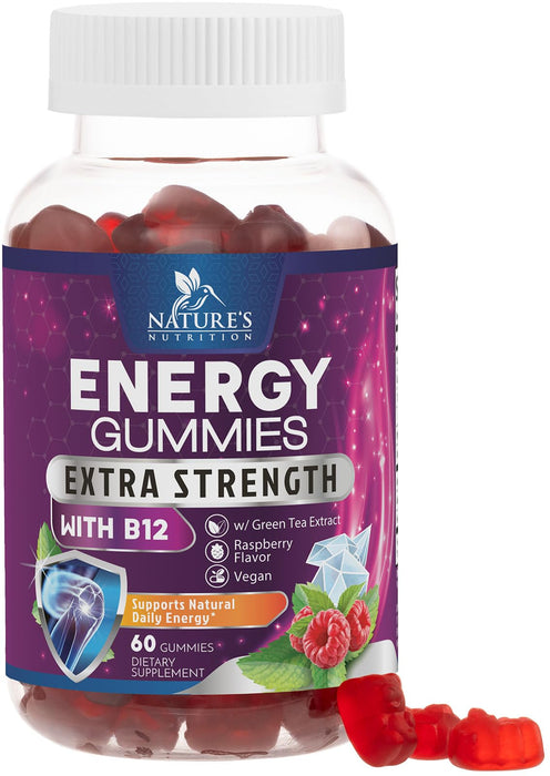 Energy Gummies 1000 mcg Vitamin B12 – 60 Chews