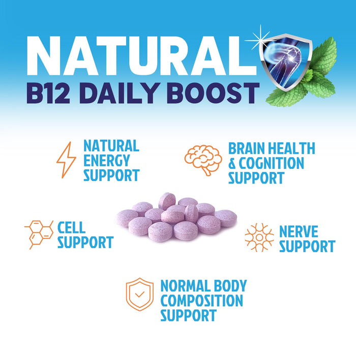 Vitamin B12 1000 mcg (Methylcobalamin) Super B 12 Complex – 60 Day Supply