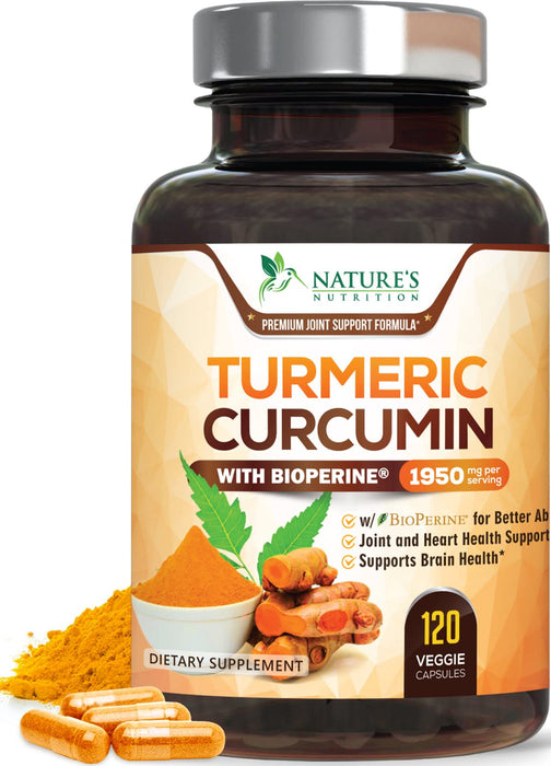Turmeric Curcumin 1950mg – 120 Capsules