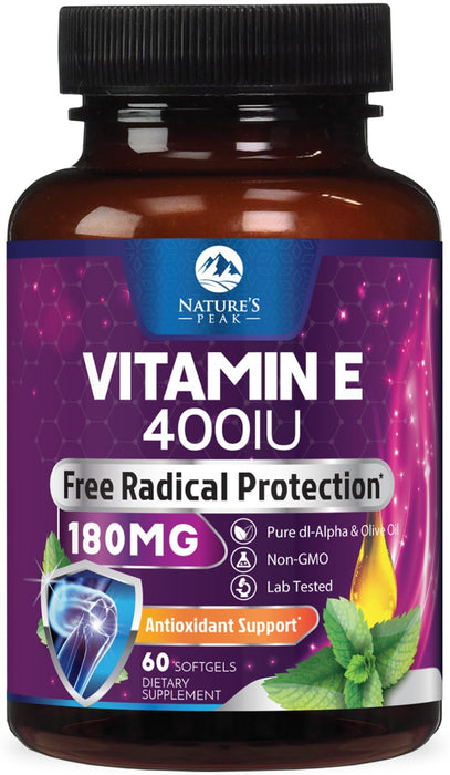 E Vitamin – 180mg – 60 Softgels
