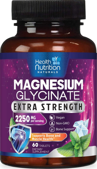 Magnesium Glycinate 250mg – 60 Tablets