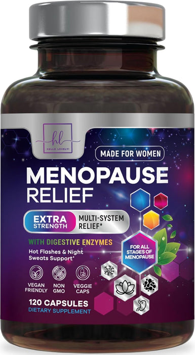 Hello Lovely! Menopause Supplements - 8 Billion CFU Menopause Probiotics for Women, Hot Flash & Night Sweats Support, Menopause Relief Probiotic for Vaginal, Digestive & Immune Support