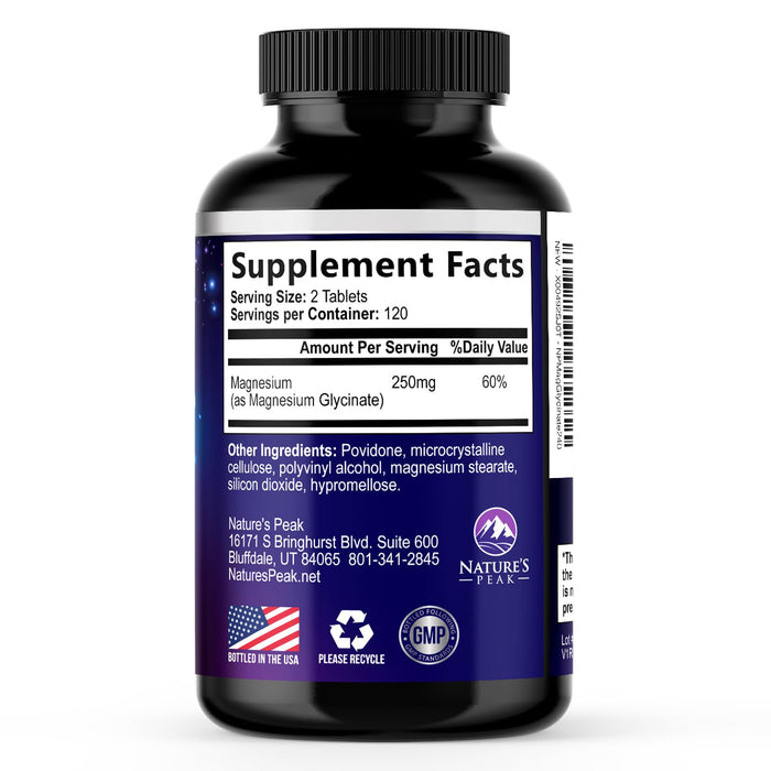 Magnesium Glycinate Chelated – 240 Tablets