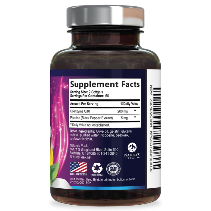 CoQ10 200mg – 120 Softgels