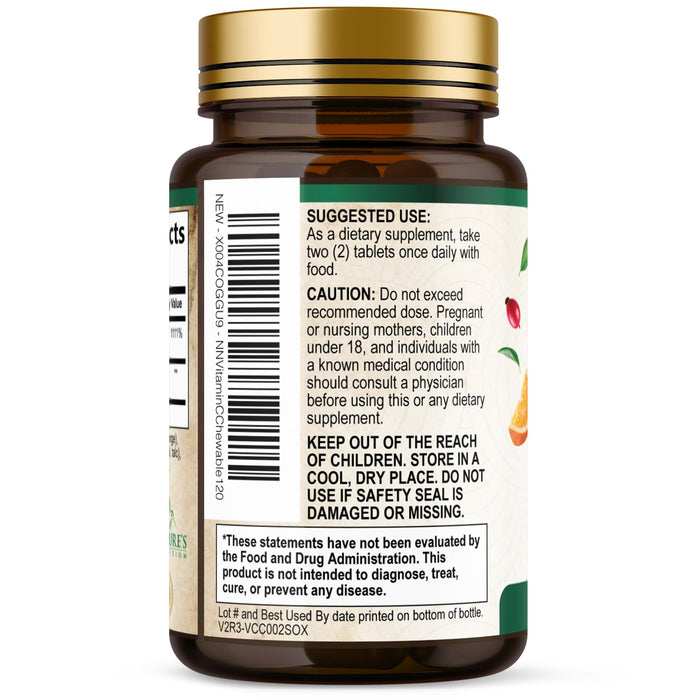 Vitamin C Chewable 1000mg – 120 Tablets