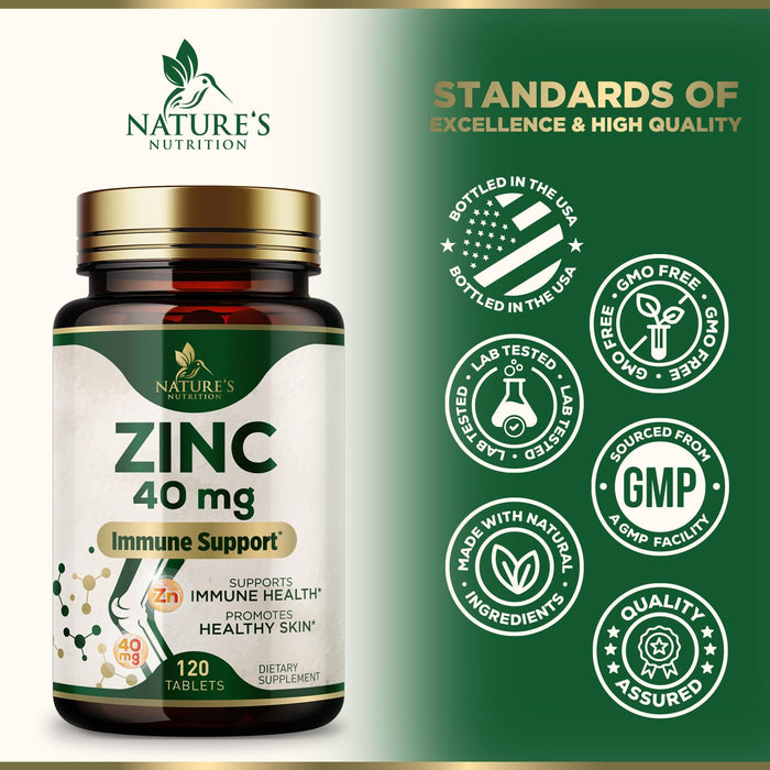 Zinc 40mg – 120 Tablets