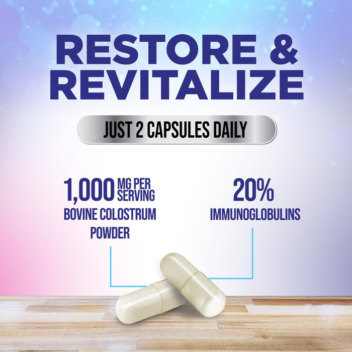 Colostrum For Women 1000mg 20% Immunoglobulins – 60 Capsules