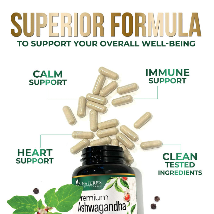 Ashwagandha Capsules – 2100mg – 180 Capsules