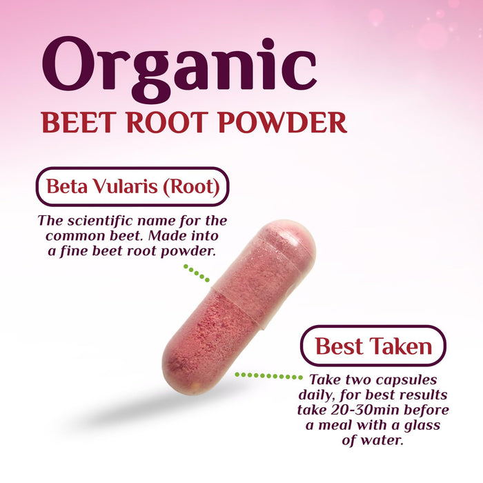 Beet Root Capsules 1950mg – 60 Count