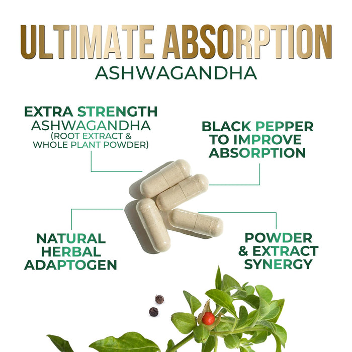 Ashwagandha Capsules – 2100mg – 180 Capsules
