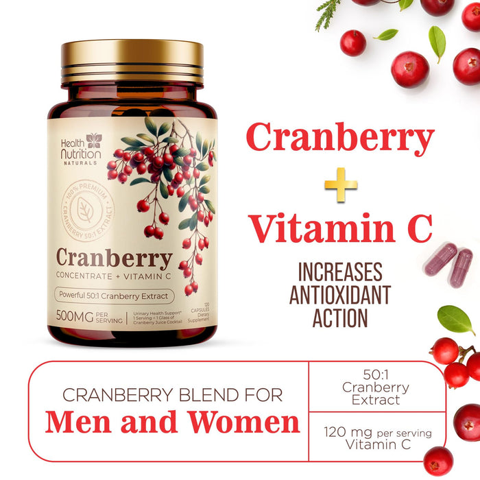 Cranberry 25,000mg – 120 Capsules