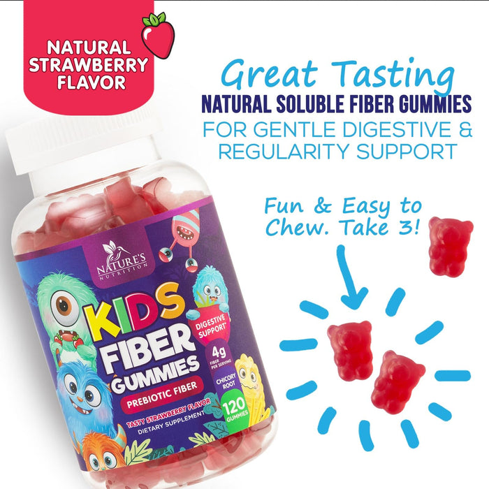 Fiber Gummies for Kids – 120 Gummies