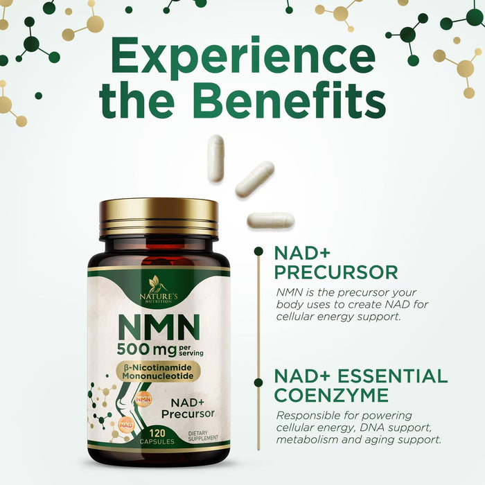 NMN – 500mg – 120 Capsules