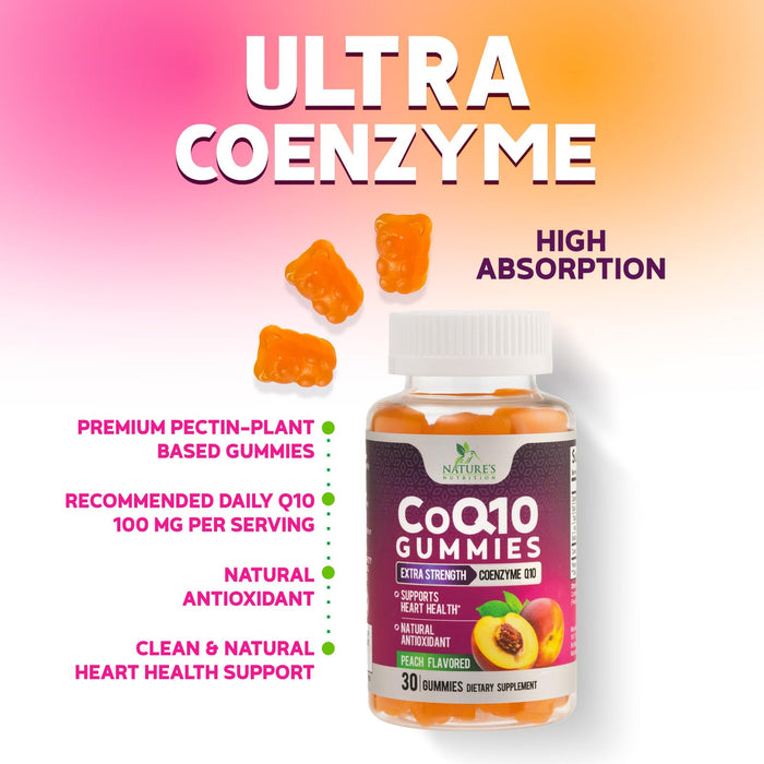 Nutrition CoQ10 Gummies 100mg – 30 Count