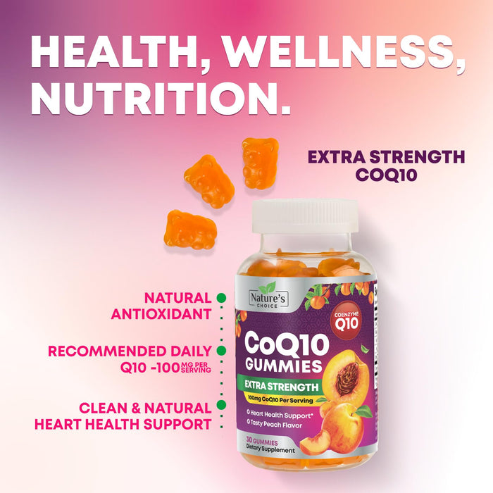 CoQ10 100mg Gummies – 30 CoQ10 Gummies