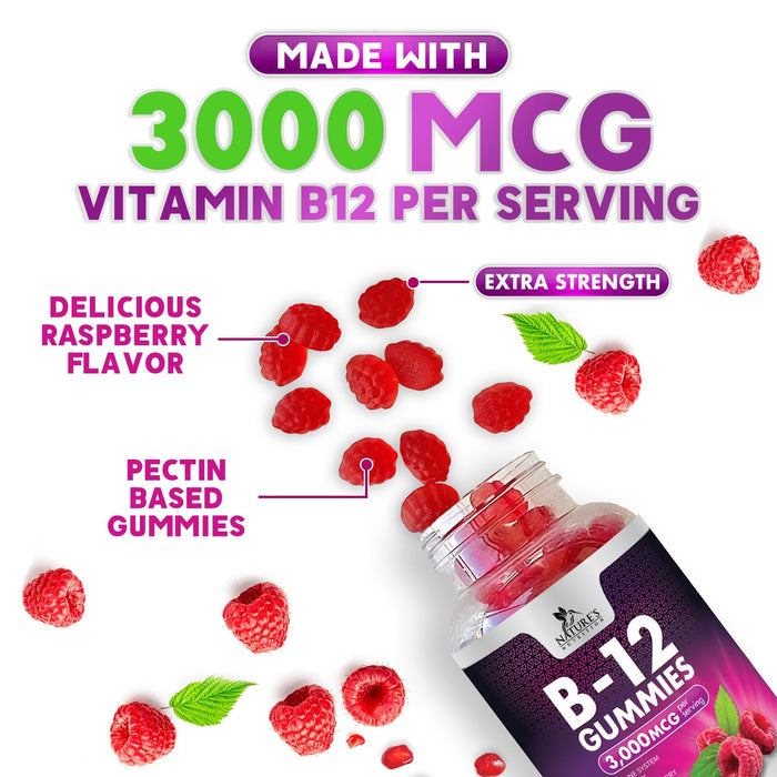 B12 Gummies – 3000mcg – 120 Gummies