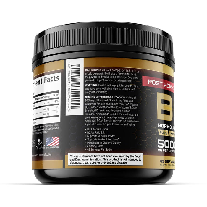 BCAA Powder 4g BCAA Amino Acids 2:1:1 – 45 Servings