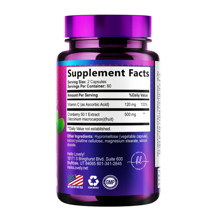 Cranberry 25,000mg Formula + Vitamin C – 120 Capsules