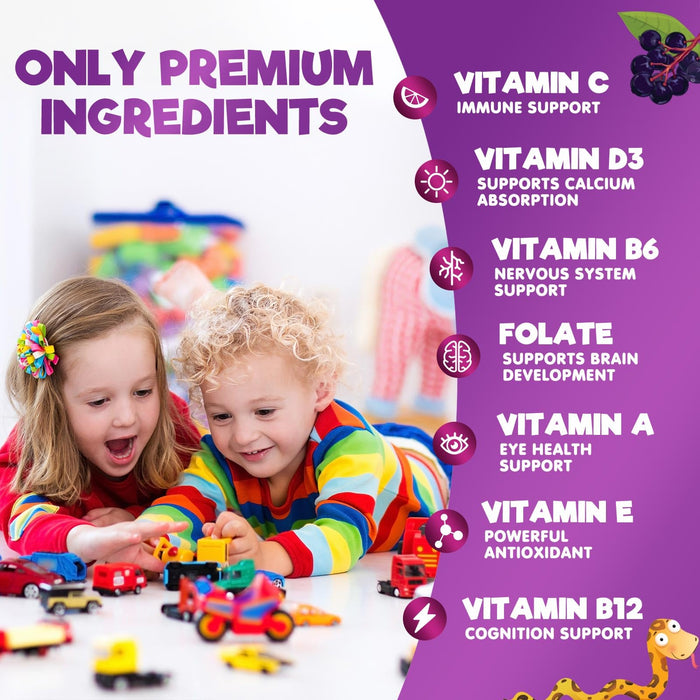 Multivitamin for Kids Gummies with Vitamin C – 60 Gummies
