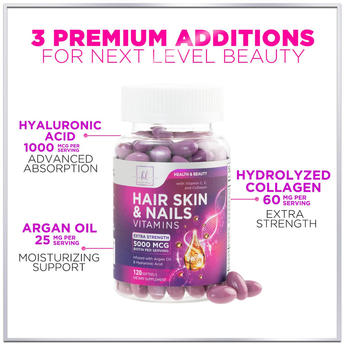 Hair – 5000mcg – 120 Softgels