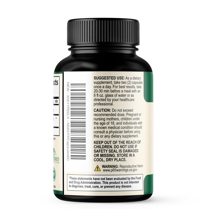 5 HTP 200mg Capsules Vegetarian – 60 Capsules