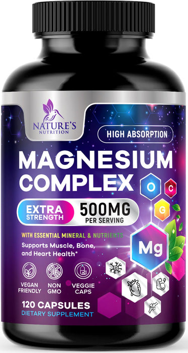 Magnesium Complex 500 mg – 120 Capsules