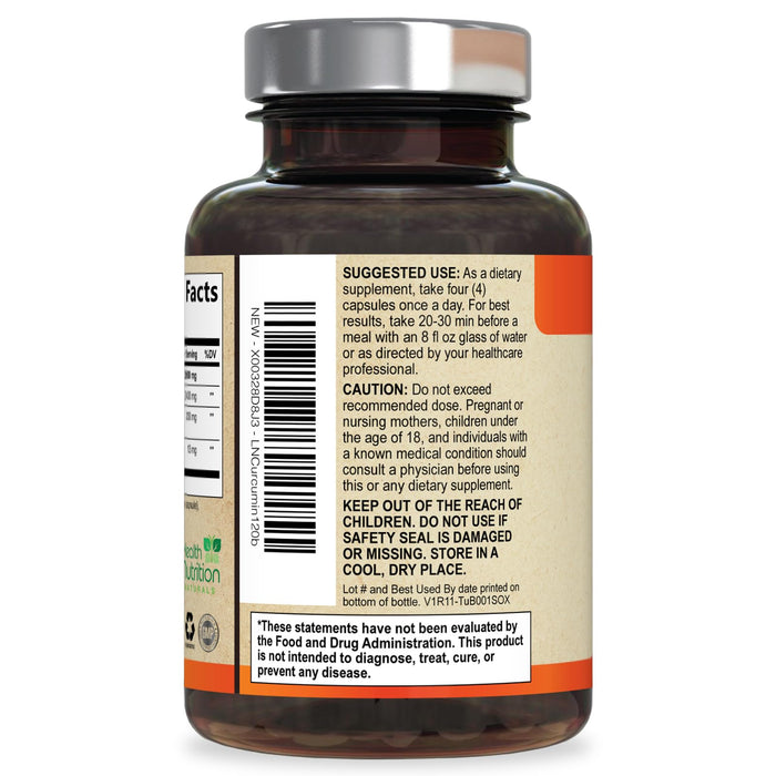 Turmeric Curcumin 2600mg – 120 Capsules