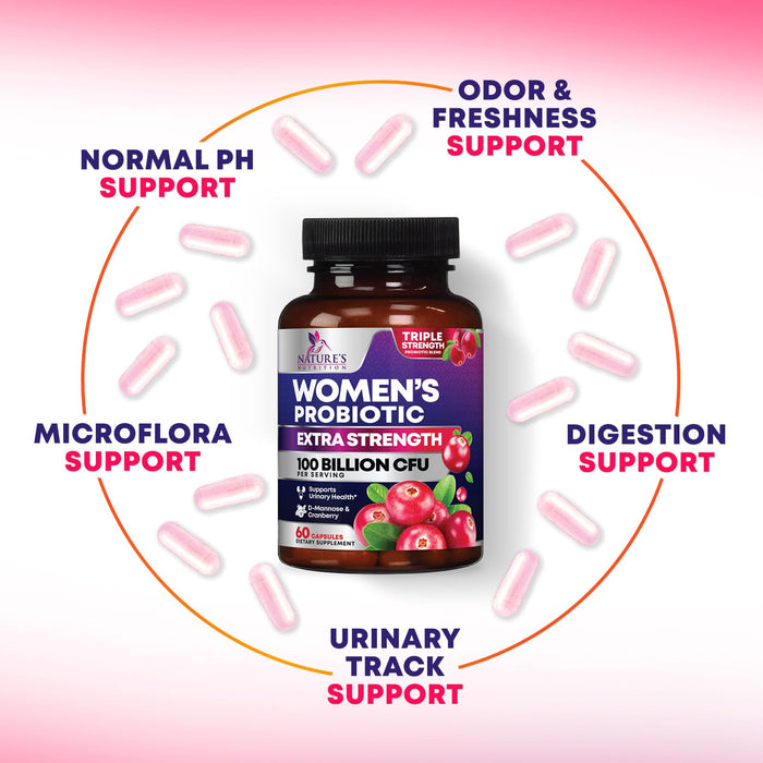Probiotics for Women – 90 Billion CFU – 60 Capsules