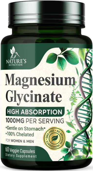 Magnesium Glycinate 1000mg – 60 Capsules