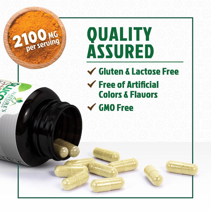 Glucosamine Chondroitin MSM 2100mg Complex - Joint Support Supplement for Joint Mobility & Comfort For Men and Women with Turmeric & Boswellia, Triple Strength Glucosamine Supplements - 180 Capsules