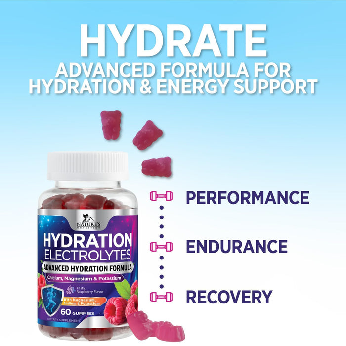 Hydration Electrolyte Gummies – 60 Gummies