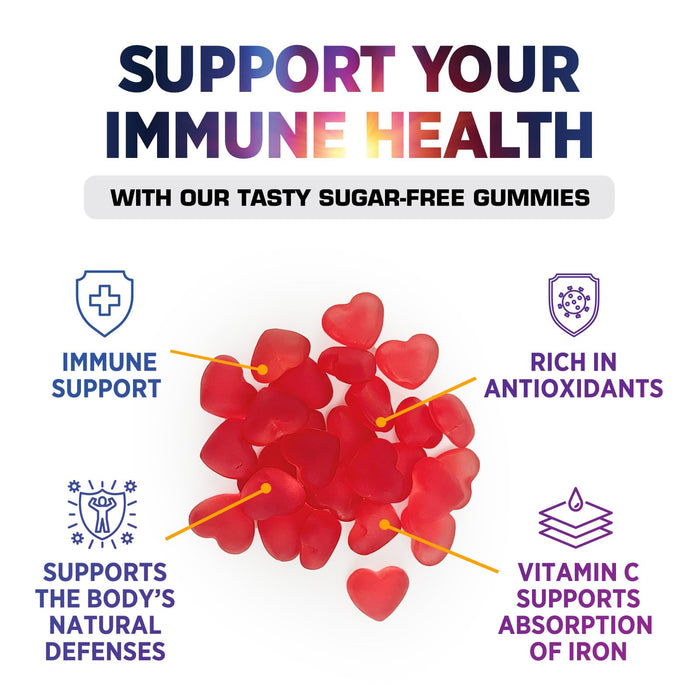 Zero Sugar Vitamin C Gummies – 120 Count Gummies