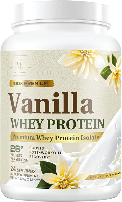 Vegan Protein Powder, Vanilla - 100% Plant Protein, 3.4g BCAAs, Premier Isolate, No Dairy, Whey or Gluten, Non-GMO, Easy Digesting, Vegan Protien Powder Women & Men, 2 Pounds (30 Servings)