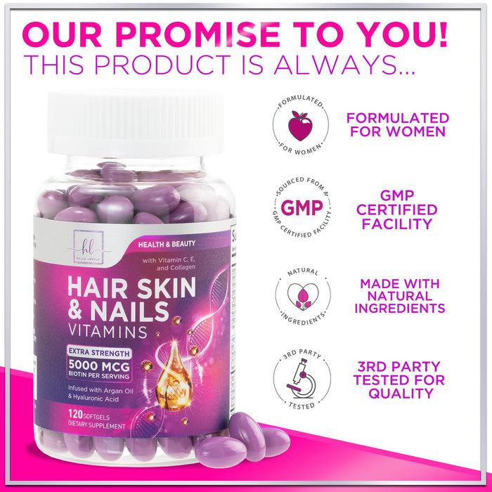 Hair – 5000mcg – 120 Softgels