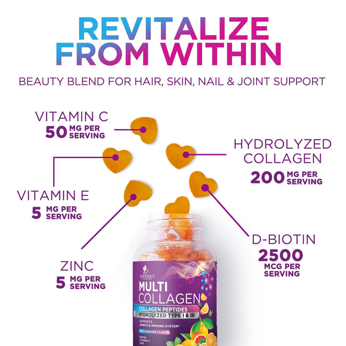 Collagen Gummies for Women with Vitamin C – 60 Gummies
