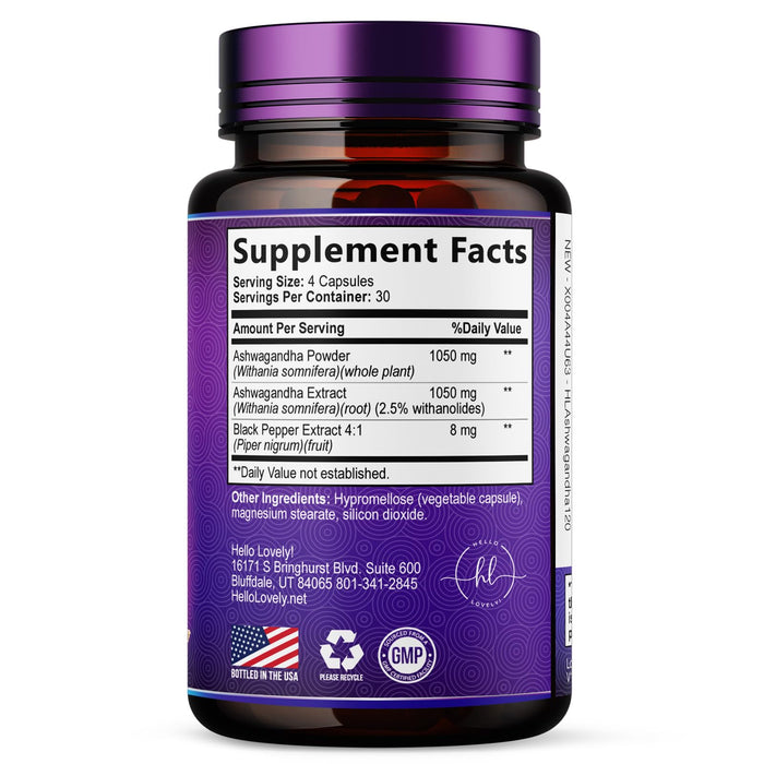 Ashwagandha 2,100 mg – 120 Veggie Capsules