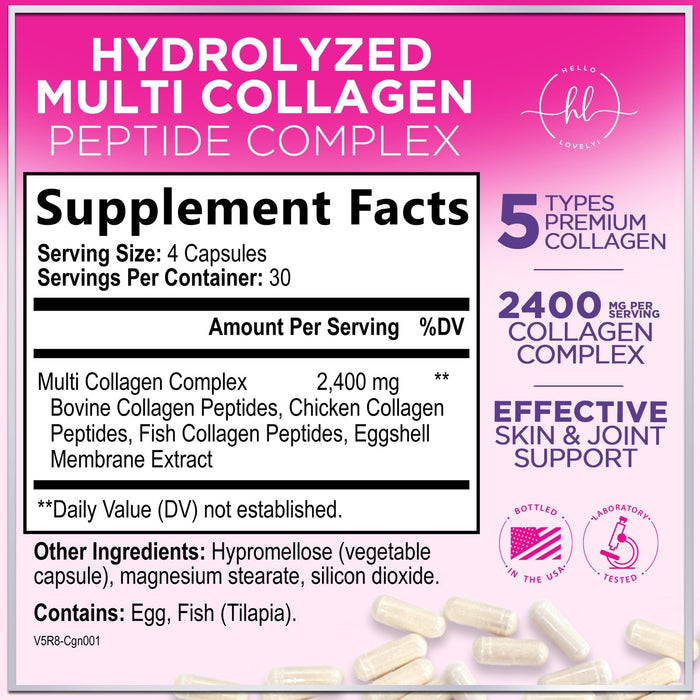 Multi Collagen Peptides – 120 Capsules