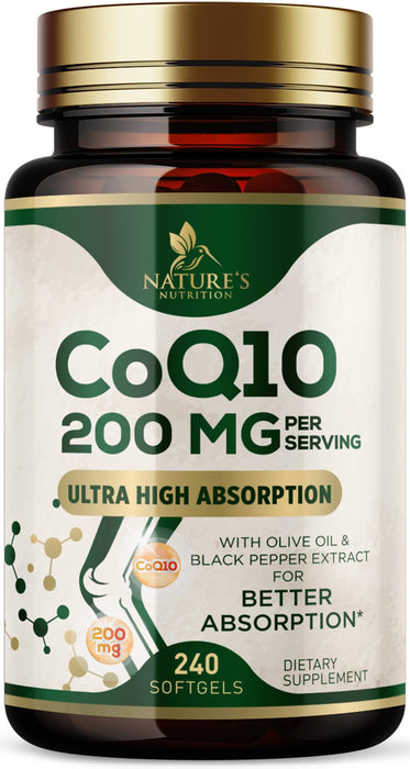 CoQ10 200mg Softgels – 240 Softgels