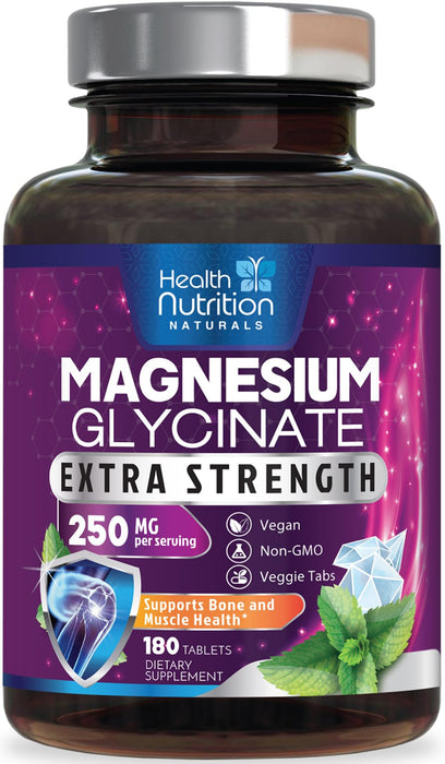 Magnesium Glycinate 250mg – 180 Tablets