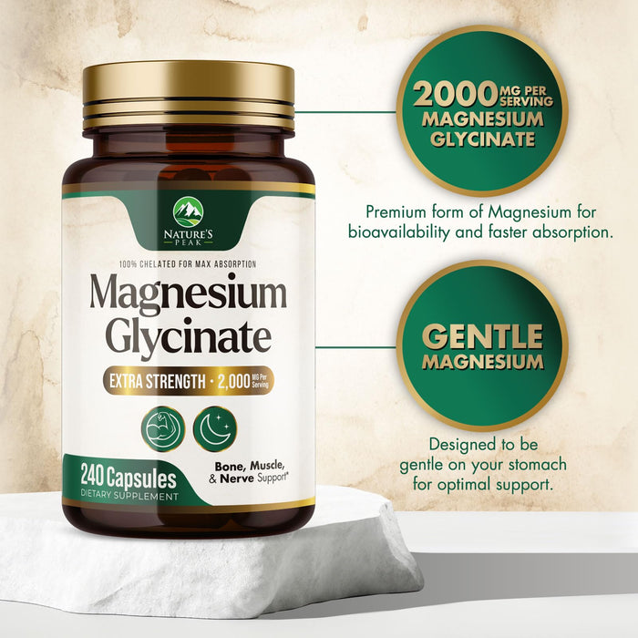 Magnesium Glycinate 500mg – 240 Tablets