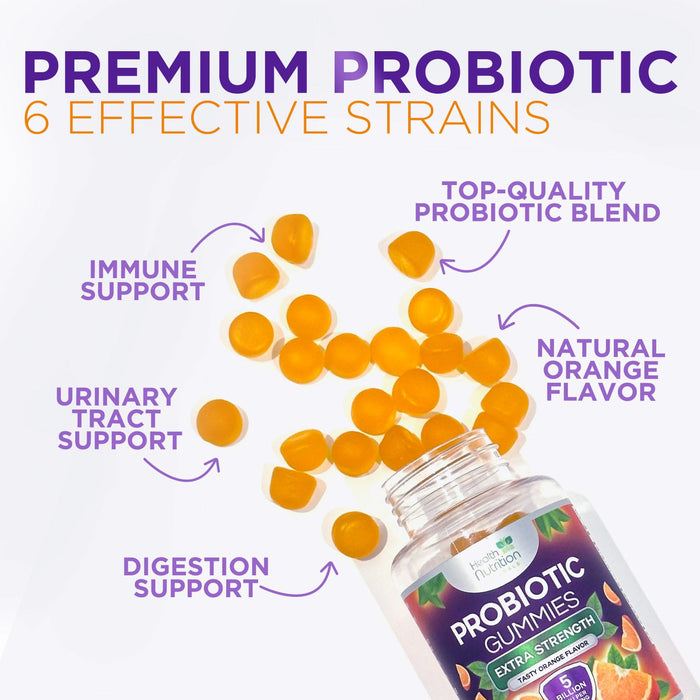 Daily Probiotic Gummies – 5 Billion CFU – 120 Gummies