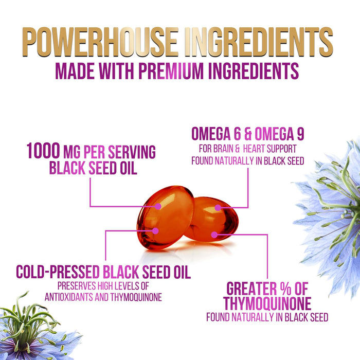 Black Seed Oil 1000mg – 60 Softgels