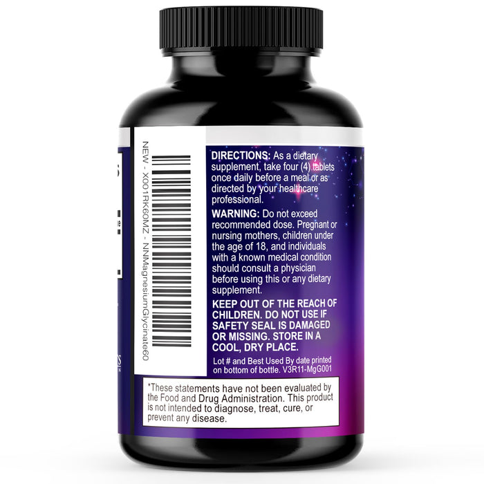 Magnesium Glycinate 500mg – 60 Tablets