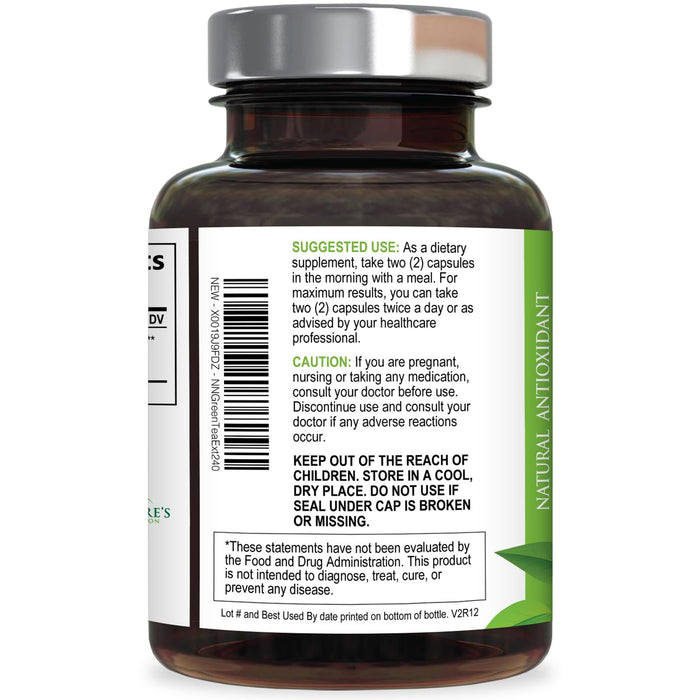 Green Tea Extract Capsules with EGCG – 1000mg – 240 Capsules