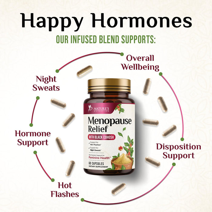 Menopause for Women with Black Cohosh – 60 Capsules