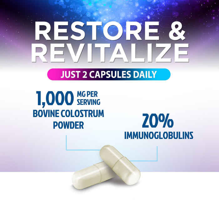 Colostrum 1000mg 20% Immunoglobulins – 60 Capsules