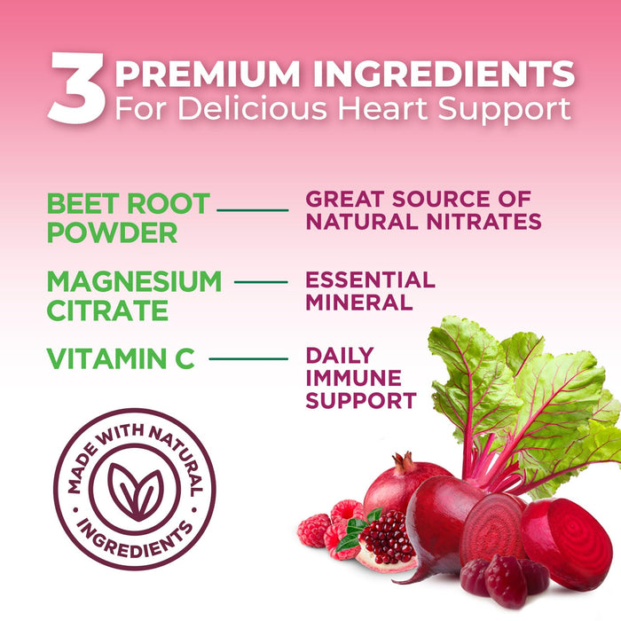 Beet Root Gummies – 500mg – 60 Gummies
