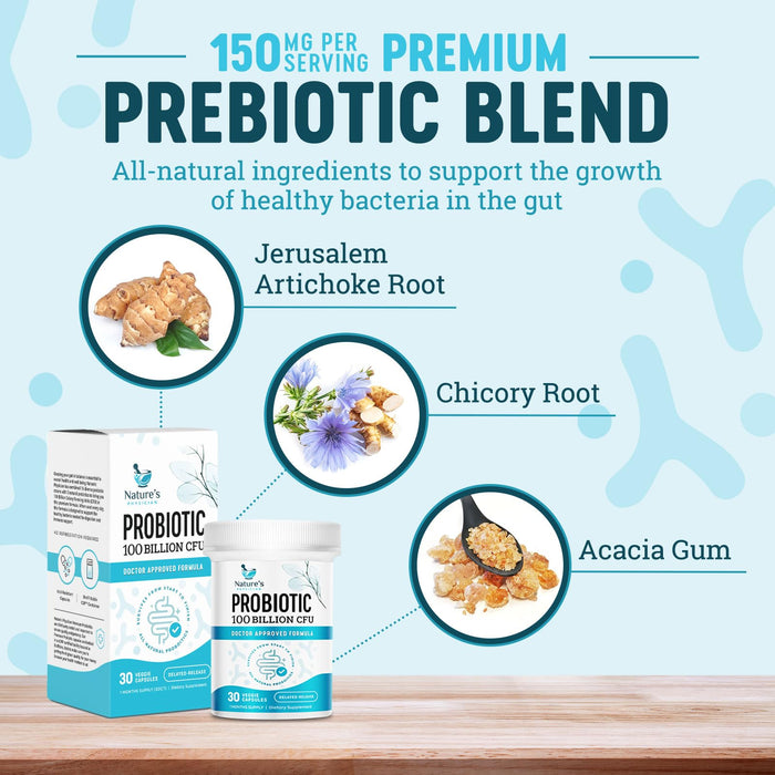Nature's Physician Probiotics – 100 Billion CFU – 30 Capsules