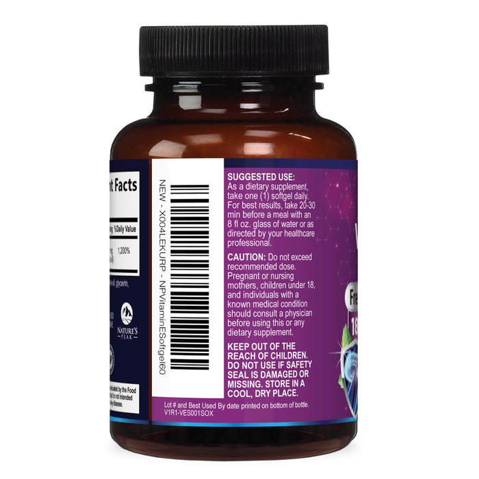 E Vitamin – 180mg – 60 Softgels