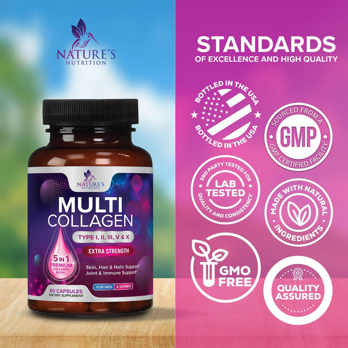 Multi Collagen Peptides – 60 Capsules